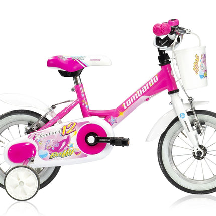 Lombardo Baffy D 12  roze wit vrijloop +2 handrem