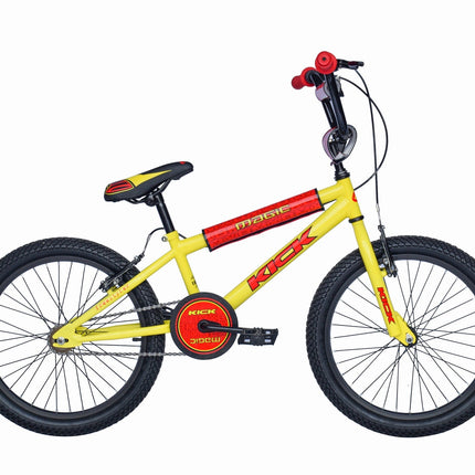 Magic Kick 20 inch geel rood
