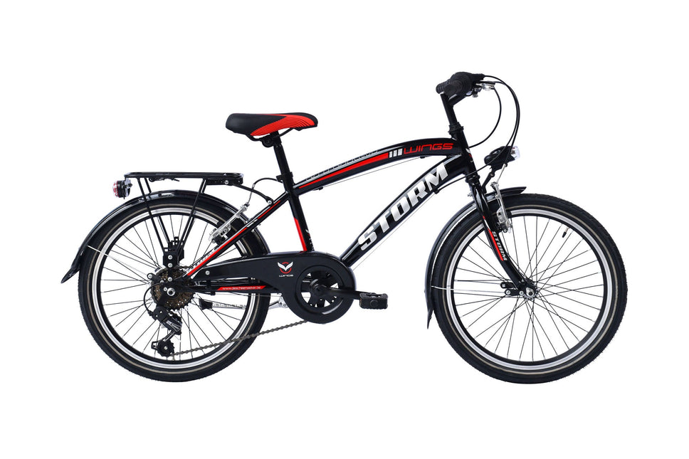 Wings Storm H 30 cm 6 sp   zwart rood